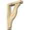 Ekena Millwork Funston Block Rough Sawn Bracket w/ Offset Brace, Douglas Fir, 4"W x 16"D x 24"H BKT0402X16X24FST05RDF - alternate 1